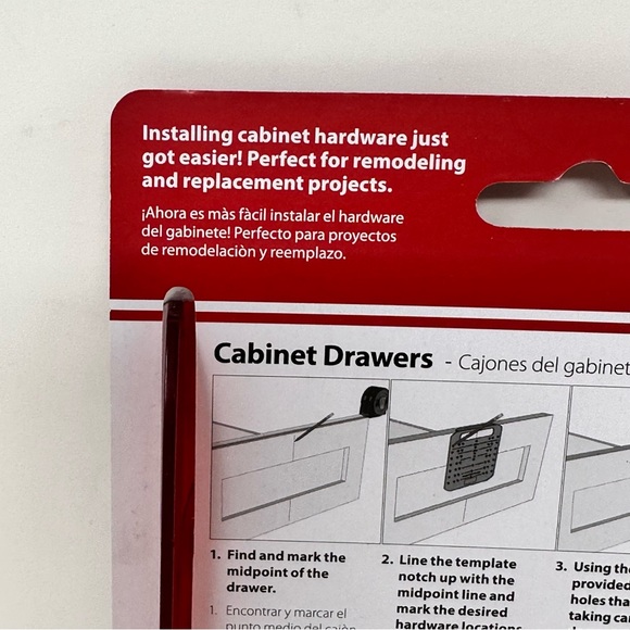 LOWEST Elements NWT Knob & Pull Installation Template with Drill Bit - Picture 6 of 7